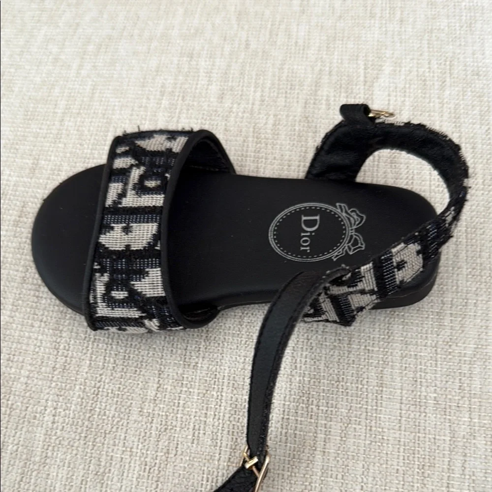 Dior Kids Black Sandals